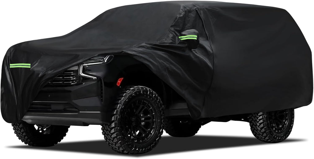 Car Cover Custom Fit for Chevrolet Chevy Suburban 1973-2025, Migaven Waterproof Full Exterior Cover Sun Rain Protection with Door Zipper and Cotton Lining