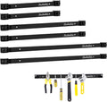12" 18" 24" Magnetic Tool Holder Strip, Black Magnet Bar, Metal Tool Organizer Rack for Garage Organization, Easy To Install in Workshop, Mounting Screws Included