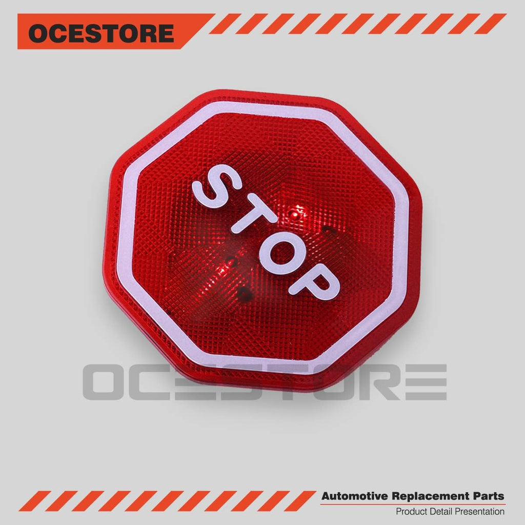 OCESTORE Garage Parking Assist Led Flashing Garage Parking Sensor Perfect Target Indicator Parking Flashlight System with Adjustable Height Guide LED Stop Sign Bumper Sensor, Red (2 Pack)