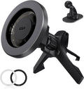 ESR for MagSafe Car Mount, Air Vent/Dashboard Magnetic Phone Holder for Car,Car Phone Holder Mount for iPhone 16/16e/15/14/13/12/Samsung, All Smartphones(2 Metal Rings included),Charging Not Supported