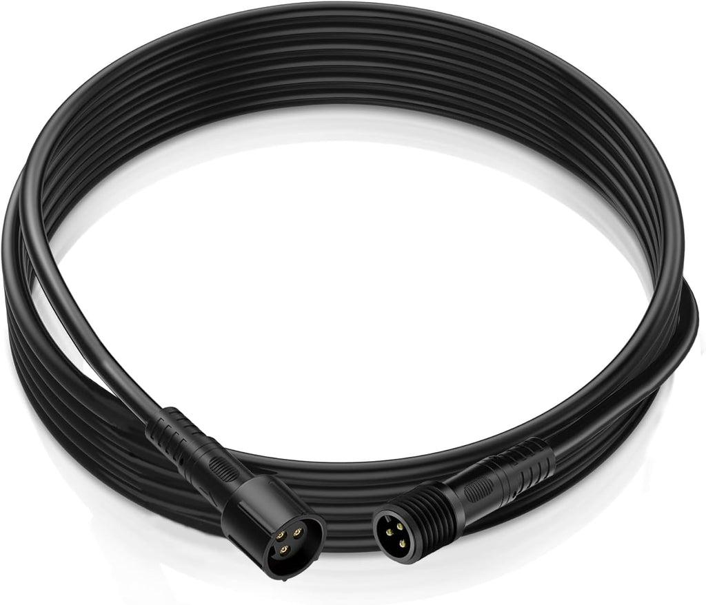 4 PCS 4FT 3 Pin RGB Rock Light Extension Wire, Design for Our Brand's Rock Lights, Other Brands Must Meet The Conditions of which Length of The Male Plug is 0.24 Inches and The Female is 0.39 Inches