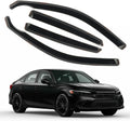 4pcs in-Channel Rain Guards Fit for 2022 2023 2024 Honda Civic Hatchback，Smoke Tinted Window Visors Sun Shields, Wind Deflector, Durable Vent Visors Shade