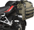 Rhinowalk Motorcycle Saddlebag Waterproof Motor Luggage Pack Quick Release Motorbike Side Bag 20L Fits Most Adventure and Sports Bike Motorcycle Racks(Green, 1 Pack)