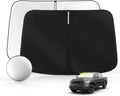 Windshield Sun Shade for Toyo-ta Tundra 2007-2021 Foldable Sunshade Custom Fit Front Window Car Interior Accessories Protector Blocks UV Rays
