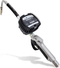 Macnaught Pneumatic Oil Gun with Control Valve 1/2" inch NPT Inlet, Mechanical Meter, Registers in Qts & Totals in Gal. Oil, antifreeze, trans fluid, lubricating oil, synthetic hydraulic oil & more