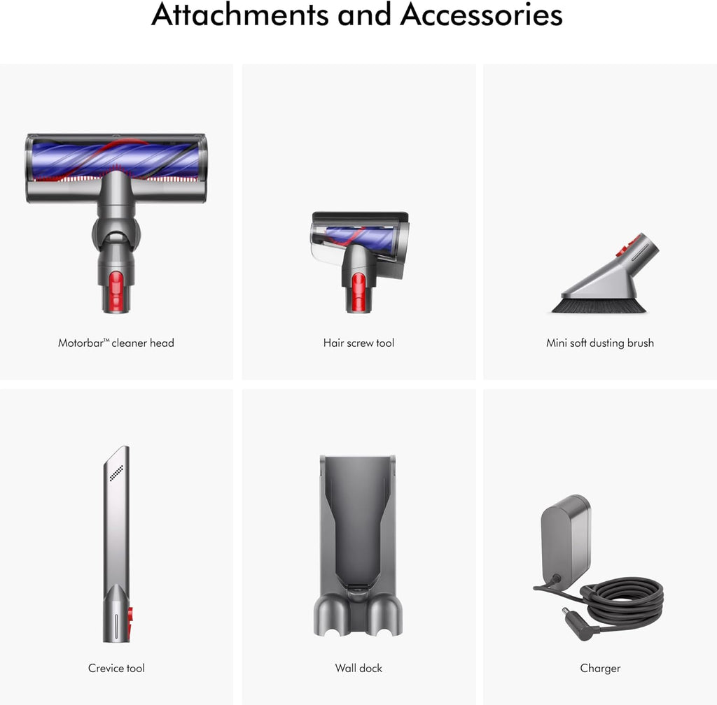 Dyson V8 Plus Cordless Vacuum, Silver/Nickel