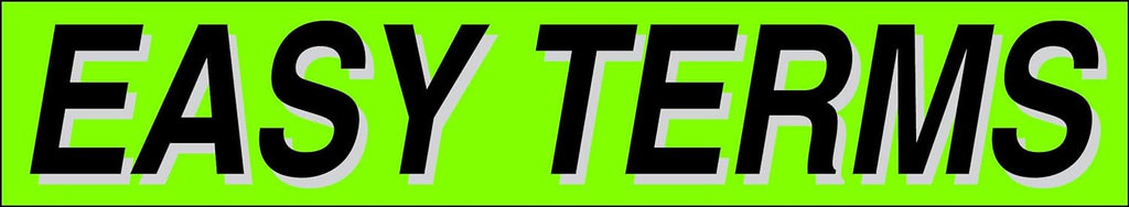 Ez-line Vinyl Windshield Stickers 3 Dozen 15 Inch Chartreuse Slogan Dealership Pro Pack for Car Lots (EZ115-Pack9)