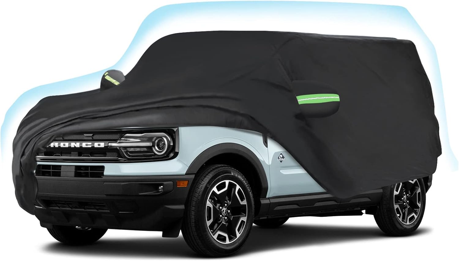 Proadsy 2025 Upgrade Car Cover Compatible with Ford Bronco Sport 2021-2024 2025 210T Windproof All Weather Waterproof Sun Rain UV Dust Snow Protection Outdoor Covers