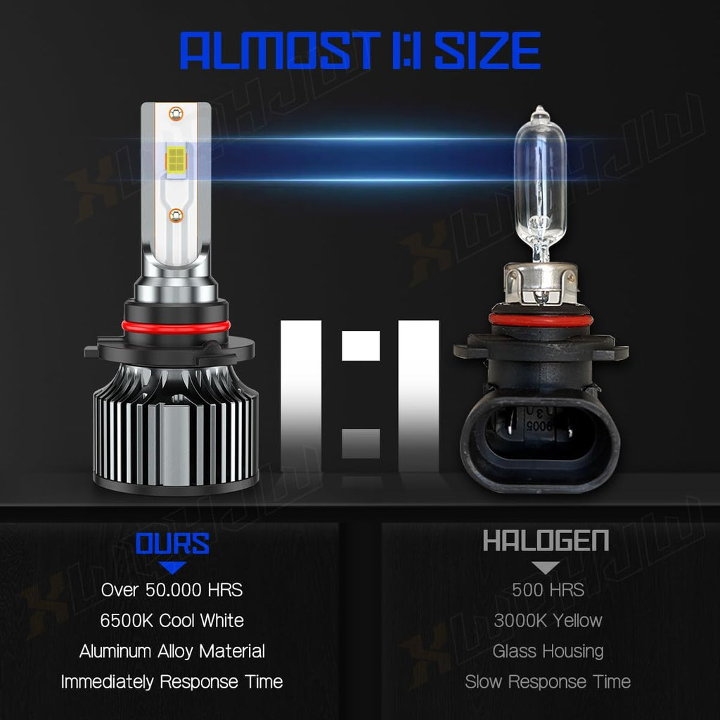 Compatible For Chevy Silverado 1500 2500 3500 High Low Beams and Fog Lights Bulbs Combo 2003 2004 2005 2006, 6500K White, 500% Brightness, Plug n Play, Pack of 6