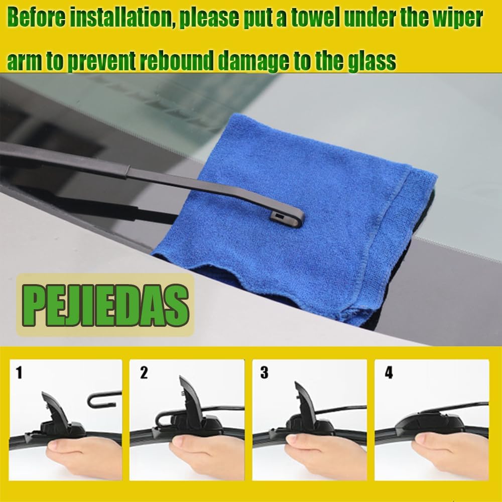 OEM Quality Front Wiper Blades, Replacement for 2012-2019 Nissan Sentra, OE Original Style (28 Inch + 15 Inch Front Wiper Blades)