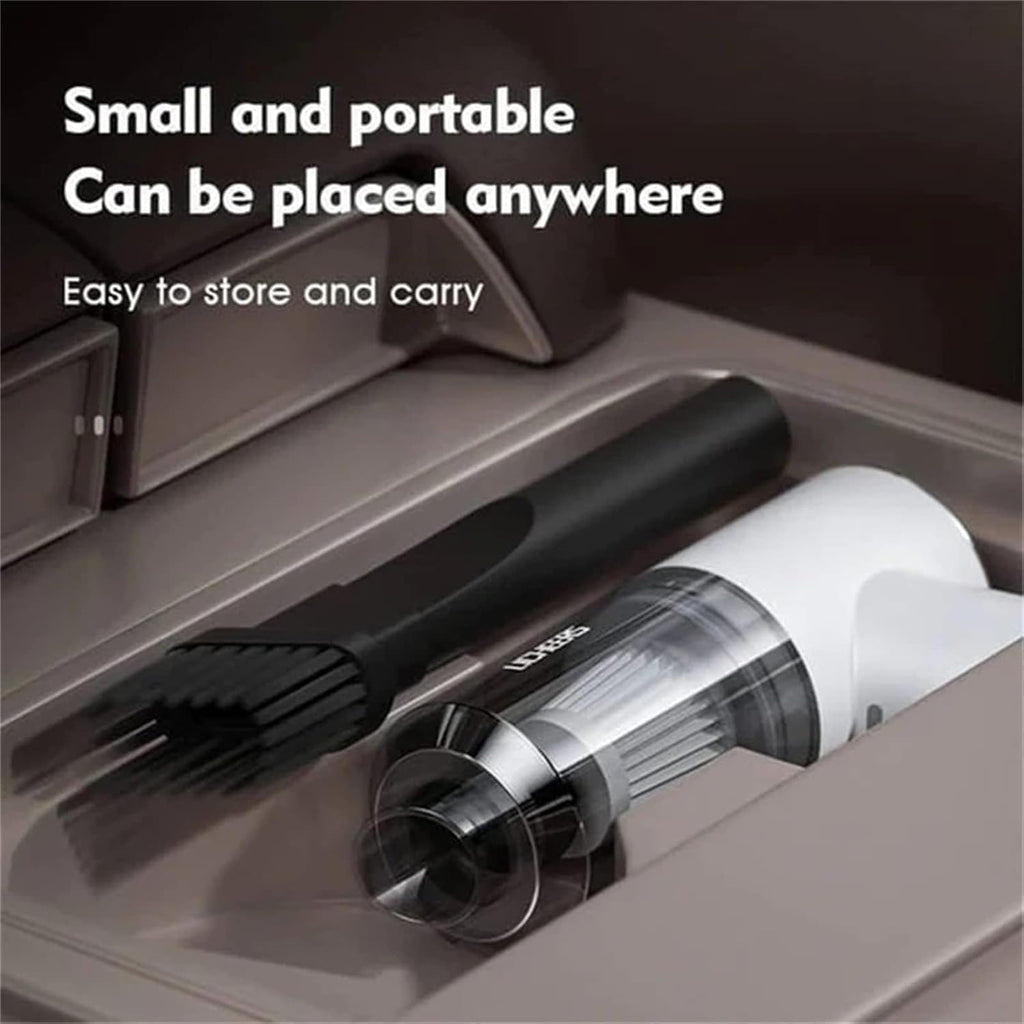 Vortix Smart Car Vacuum/Air Blower,Vortix Electric Air Duster & Vacuum,12000pa High Power Brushless Motor Wireless Handheld Car Vacuum Cleaner with Washable Filter & Storage Bag (Gray)