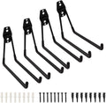 Garage Storage Hooks - 7.5 Inch Long Wall Mount Hanger, Garage Organizer Heavy Duty Utility Hooks for Ladder, Ski, Chairs, Garden Tool, Bulk Items