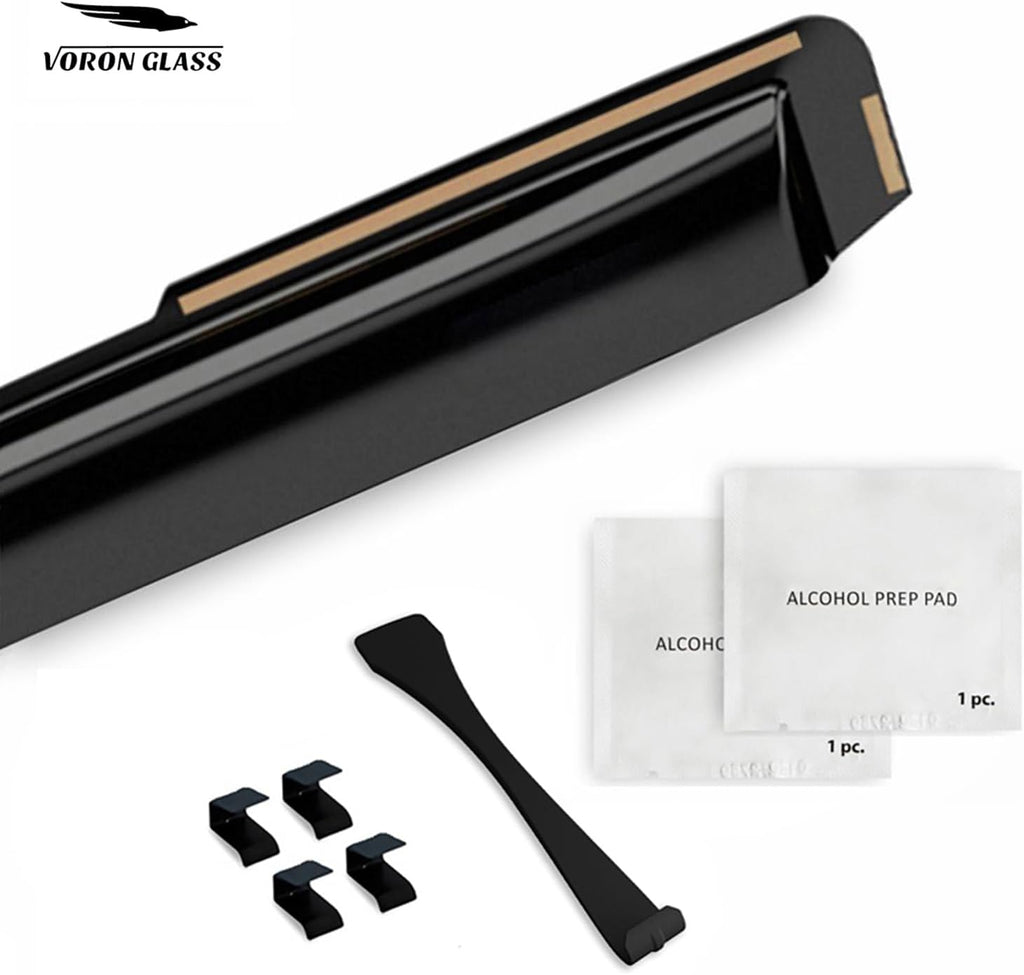 Voron Glass in-Channel Extra Durable Rain Guards for Jeep Grand Cherokee 2022-2025, Window Deflectors, Vent Window Visors, 4 Pieces - 200866