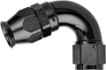 EVIL ENERGY 8AN 120 Degree PTFE One Piece Full Flow End Hose Fitting Aluminum Black