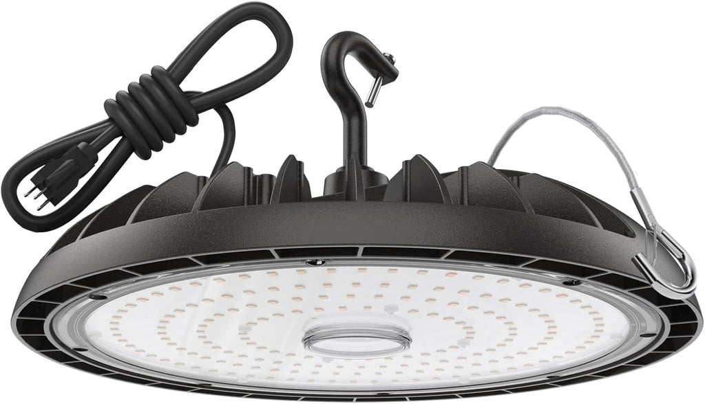 Led High Bay Light 150W, 5000K Bright High Bay Led Lights 22500LM, Durable UFO Bay Lighting (150LM/W) for Workshop, Garage, Barn