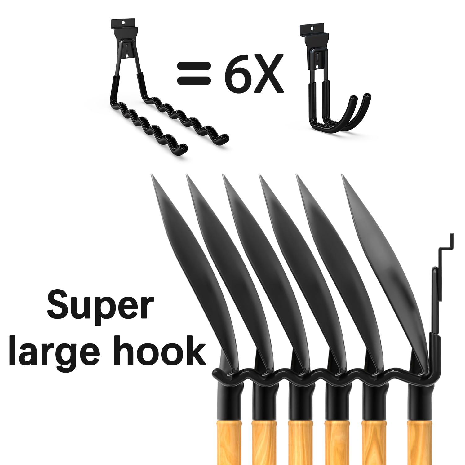 3-H Slatwall Accessories 18 Pack,Slatwall Hooks & Hangers Multi Sizes,Slat Wall Heavy Duty for Space Saving Used as Proslat Accessories with Slatwall Panel(Black)