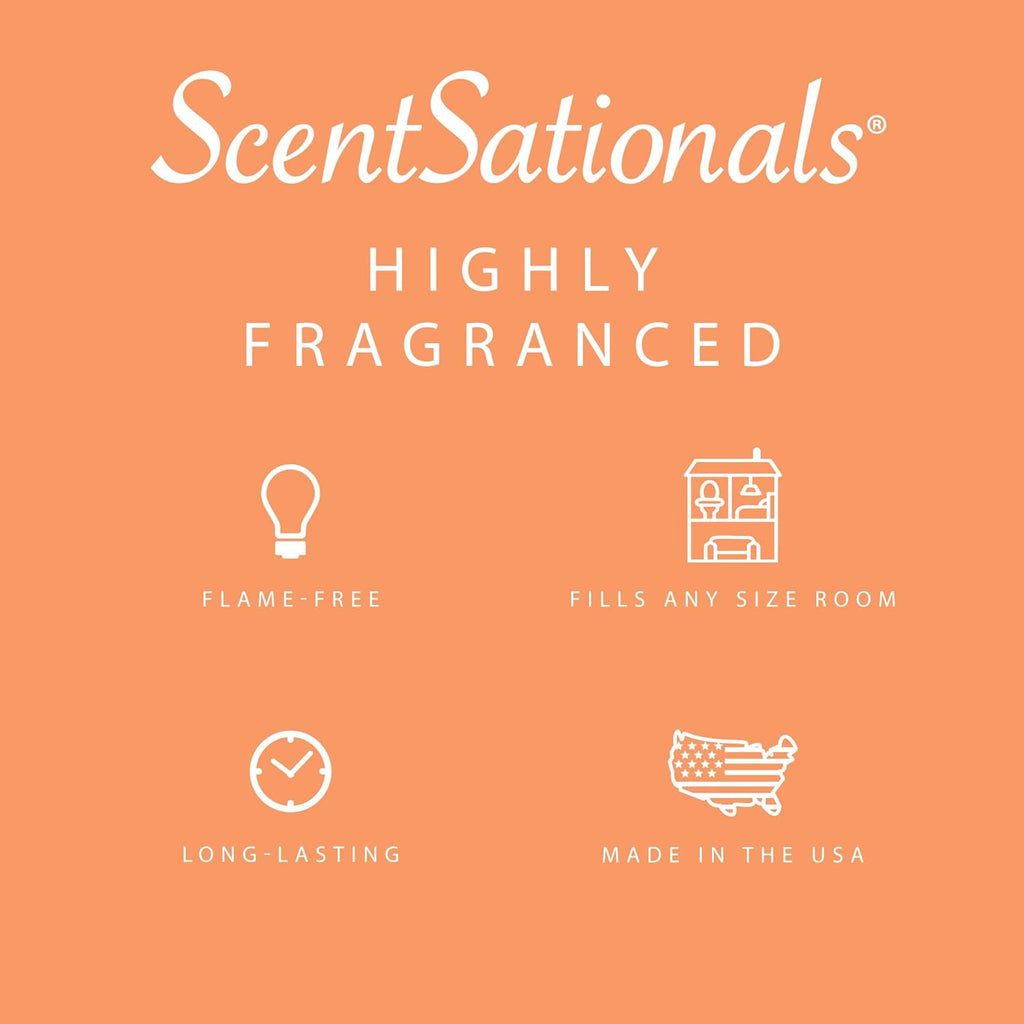 Scentsationals Wax Melts, Wax Cubes Strong Scent - Golden Apple - Long Lasting Scented Melts for Warmer, 10oz (24-Cubes)