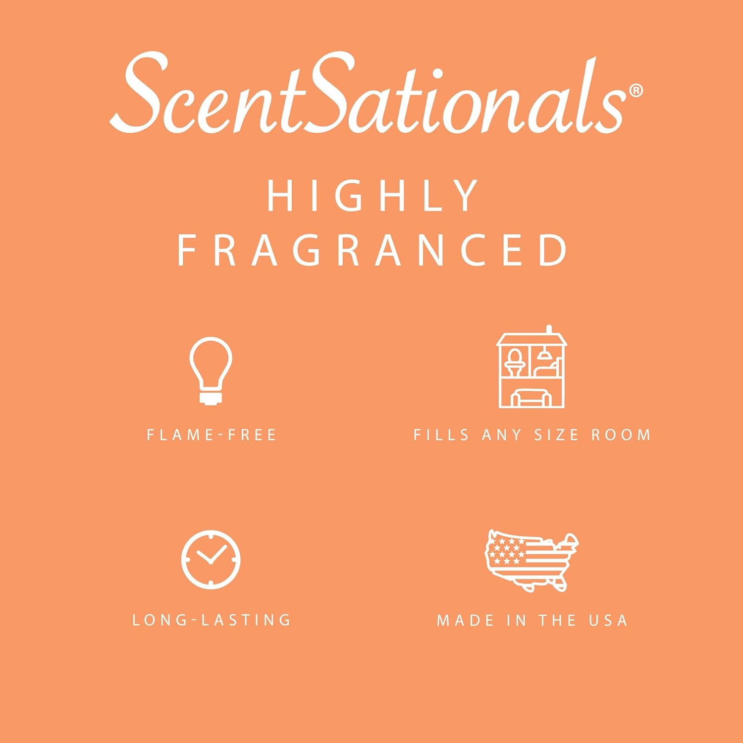 Scentsationals Wax Melts, Wax Cubes Strong Scent - Golden Apple - Long Lasting Scented Melts for Warmer, 10oz (24-Cubes)