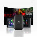 AutoSky Wireless CarPlay and Android Auto AI Box Lite for Factory Wired CarPlay Cars - Supports Netflix and YouTube Must use Hotspot - Go Wireless CarPlay and Android Auto. Wired CarPlay Required