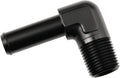 1/2 NPT Male to 5/8" Hose Barb Fitting Adapter 90 Degree Elbow Aluminum Black