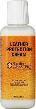 LEATHER MASTER 250ML Leather Protection Cream - Leather Cleaner and Conditioner for Couch Clothes Purses Shoes Boots Car Leather Water Based Formula