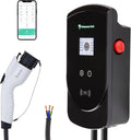 PRIMECOM 80 Amp 22KW 220Volt Level-2 18ft to 50ft Cord Lengths 20X Fast Smart Electric Vehicle EV Charging Station Ford Transit F-150 Lightning Lucid Air Polestar TeslaXS Taycan (40 Feet)