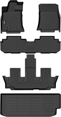 Binmotor-Floor Mats & Cargo Liner for Subaru Ascent 2019-2025, Both 7/8 Passenger, All Weather Car Mats Cargo Trunk Mat for Subaru Ascent Accessories Custom Fit