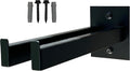 Garden Tool Rack,Wall-Mounted Organizer for Shovels, Rakes, Brooms, and Trowels,Heavy-Duty Black Stainless Steel Tool Holder,Fits Handles Under 1.5" Diameter,Garage or Shed Storage