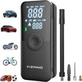 Tire Inflator Portable Air Compressor - Faster Inflation 150PSI Cordless Air Pump, Deflation Button, Digital Pressure Gauge, Portable Tire Inflator for Car, Pickup, Motor and More (Black)