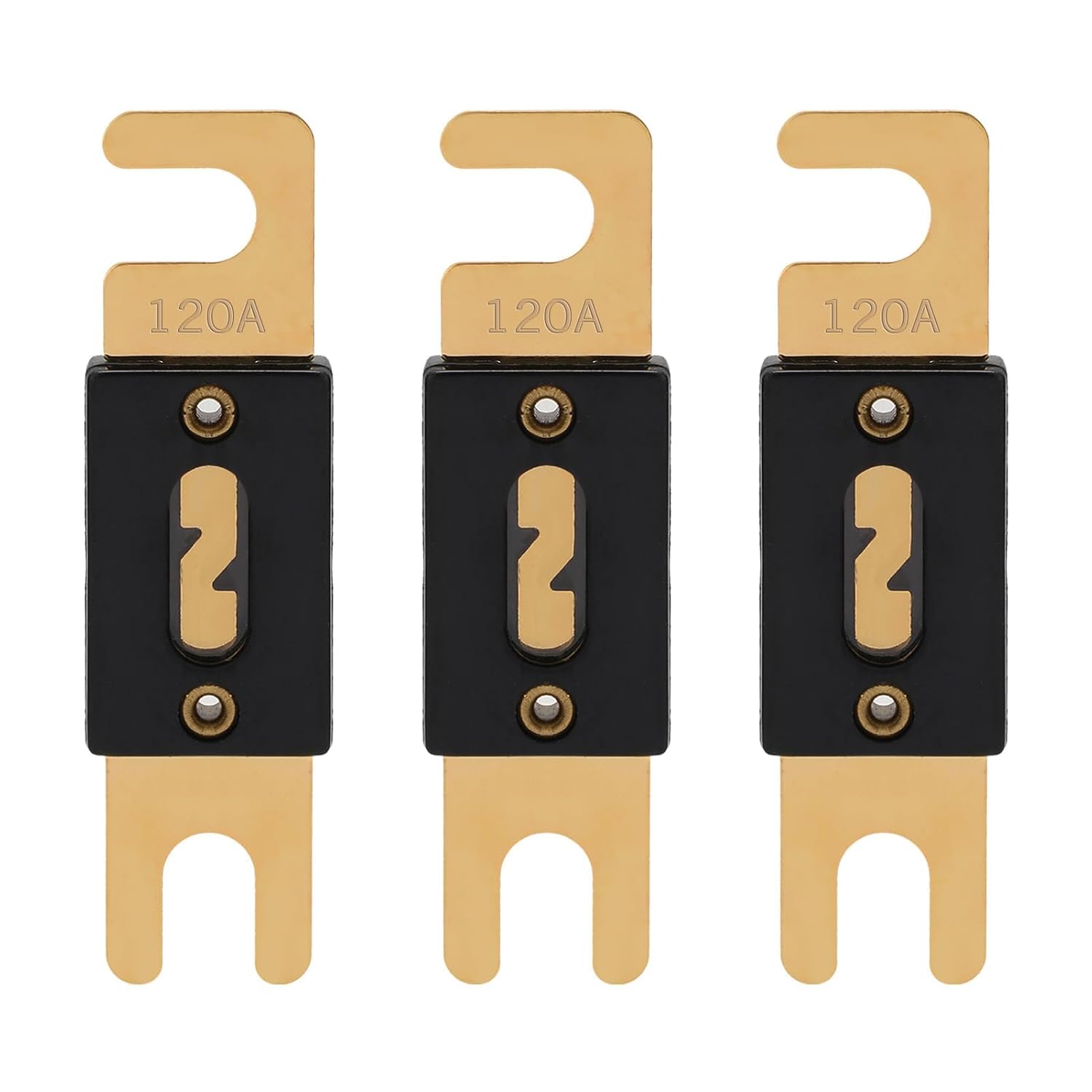 120A ANL Fuse 120 Amp Inline Blade Fuses 32V for Car Audio Inverter Automotive Stereo (Pack of 3 pcs)