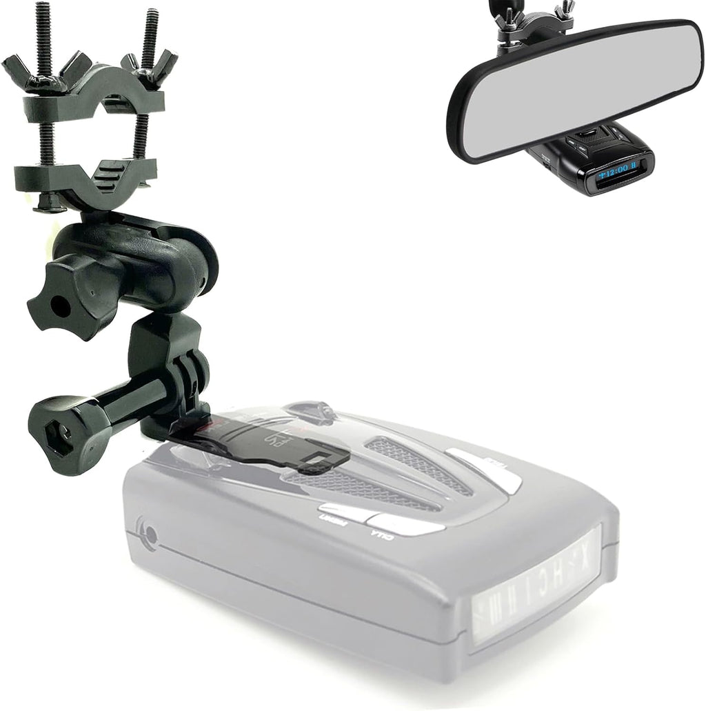 Radar Detector Rearview Mirror Stem Mount for for All Whistler Radar Detector (CR DE SL SRT XT XTR LRD Z & More)
