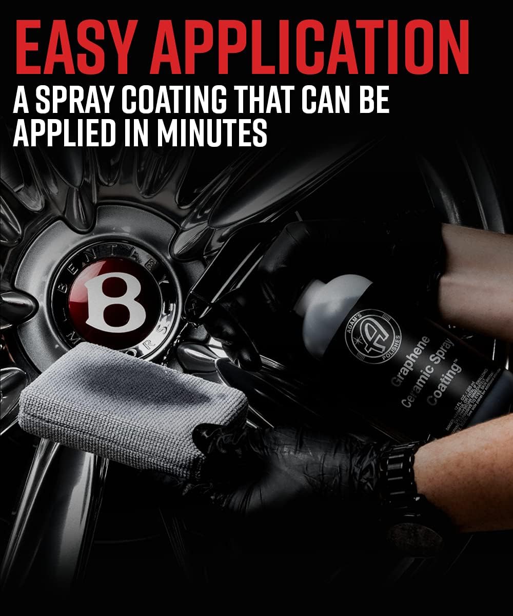 Adam's Polishes Graphene Ceramic Spray Coating - Sprayable Graphene Oxide Ceramic Coating for Cars, Boats, RV's & Motorcycle | Adds Extreme Gloss, Depth, Shine & Protection