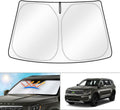 Cartist Windshield Sun Shade Compatible with Kia Telluride 2020 2021 2022 2023 2024 2025 Foldable Car Front Window Sunshade Accessories Sun Visor Protector