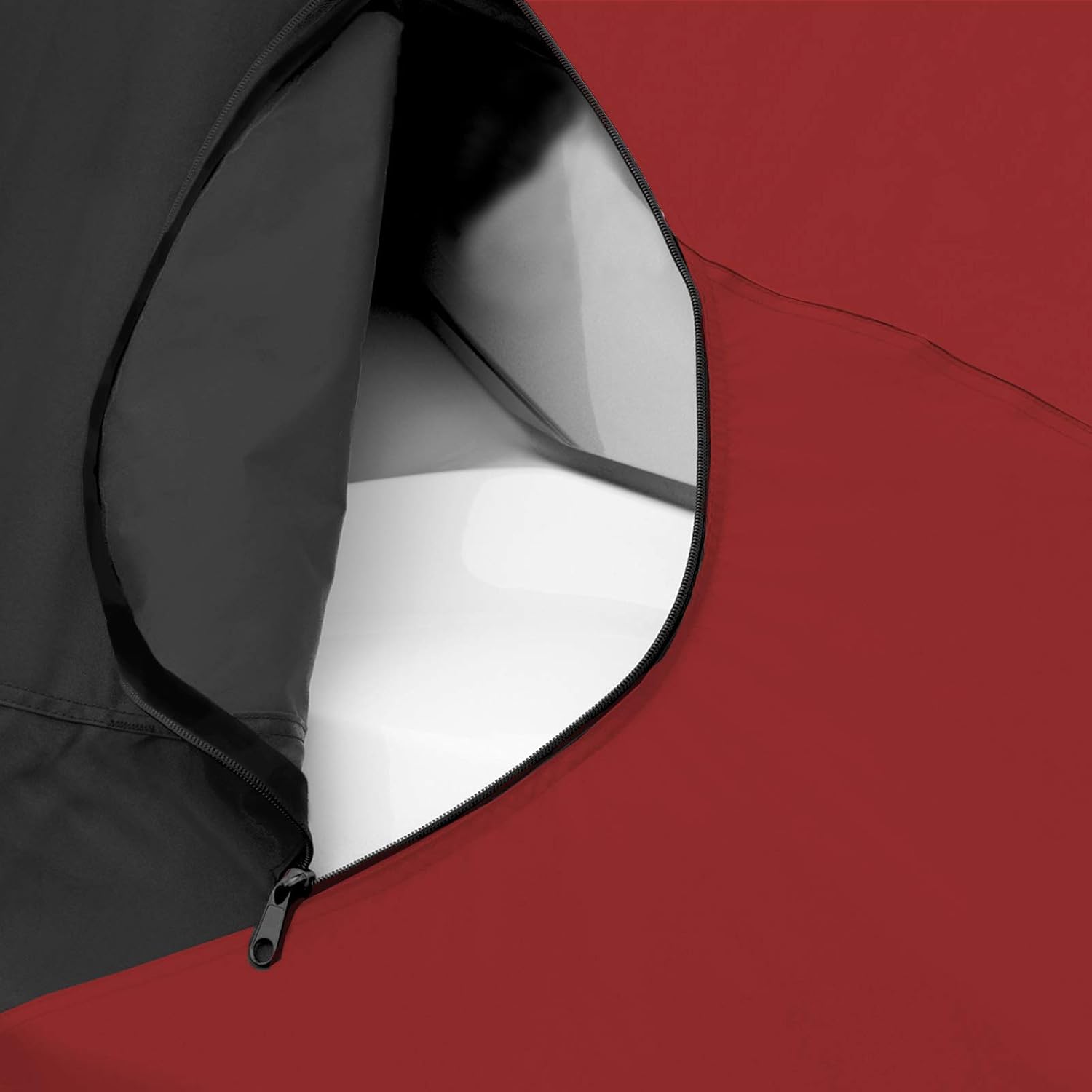 Trailerable Jet Ski Cover, Waterproof Marine Grade 600D Heavy Duty Polyester PWC Cover Burgundy/Black Fits from 136"-145" 3 Seater
