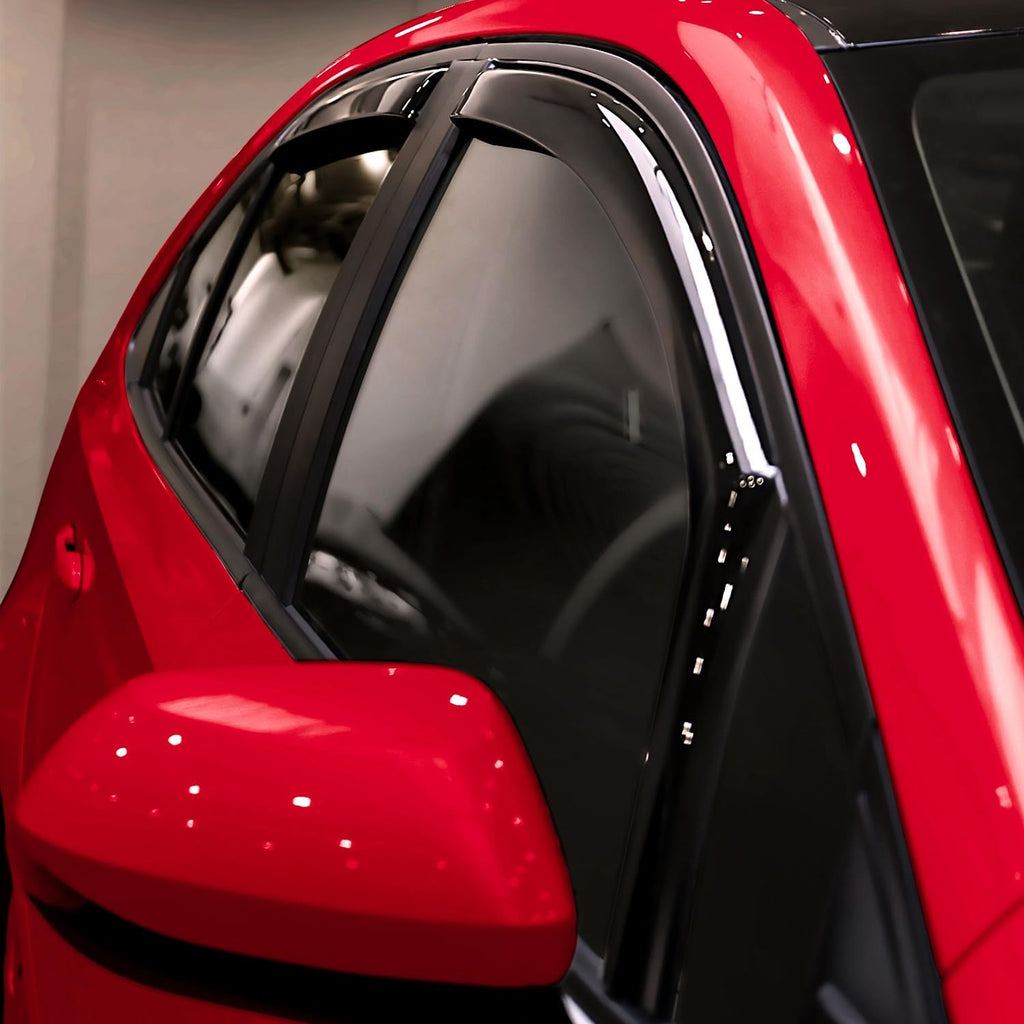 Voron Glass in-Channel Extra Durable Rain Guards for Toyota Corolla 2020-2025 Sedan, Window Deflectors, Vent Window Visors, 4 Pieces - 200674