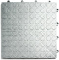 Big Floors GarageDeck Coin Pattern, Durable Copolymer Interlocking Modular Non-Slip Garage Flooring Tile (Alloy, 48 Pack of 12 x 12" Tiles)