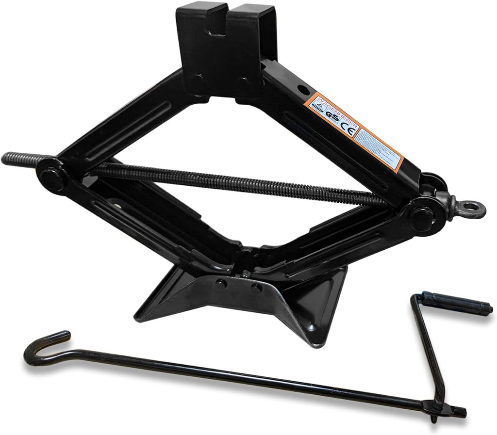 Scissor Car Jack, Scissor Jack with a Maximum Capacity of 2.0 Tons, Heavy Lifting Jack, Used for/SUV/MPV tire Repair and Replacement Tools, with Crank Handle (Hand Crank-2.0 tons)