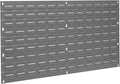 Akro-Mils 30136 Heavy Duty Wall Mount Garage Storage Steel Louvered Panel | Wall Storage Bin Hanging Organizer System for AkroBins, 36-Inch W x 19-Inch H, Grey, Single
