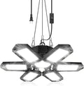 SEOBIOG Plug in Garage Light, 200W 20000LM Linkable Shop Light with On/Off Switch, 6500K Hanging LED Lights with 9.84ft Power Cord and US Plug, for Garage, Workshop,Work Bench