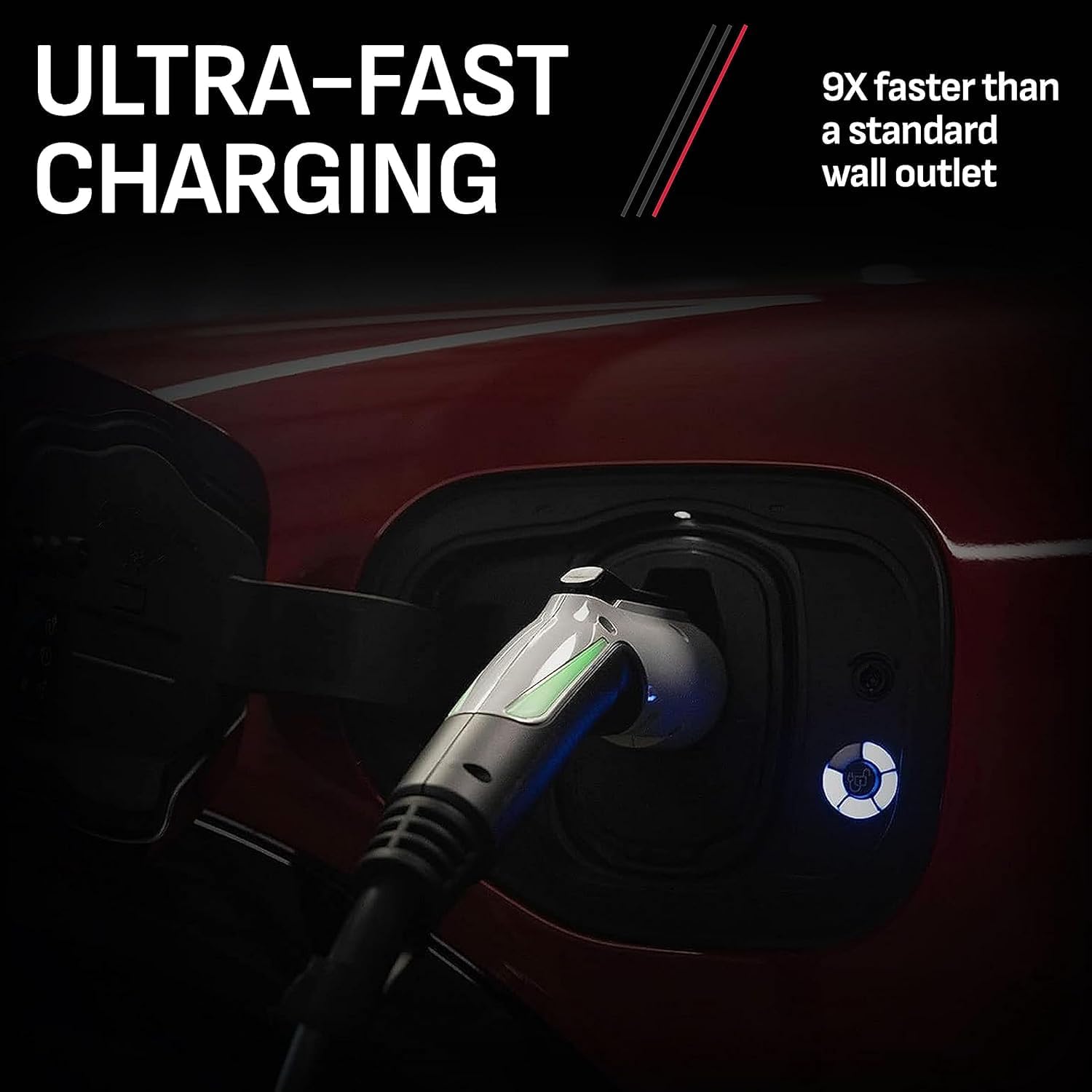 Schumacher Electric 240V / 50A Hardwired Level 2 EV Charger - with SAE-J1772 Universal Connector - Durable, Corosion Resistant for Home & Garage Installation - SEV1600HW