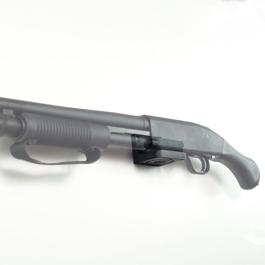 Spartan Mount Compatible with Mossberg 88, 500, 590 Shotgun Display Storage Organization System | Unique Low Profile Design | Gun Safe Wall Room Mounting Solution (410-Gauge, Barrel Points Left)