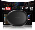 AD5 AI Box Wireless CarPlay Adapter & Android Auto, 2025 Upgrade Ai Box CarPlay Compatible with YouTube, AI DriveChat, Dual Wi-Fi, Dual BT, Black