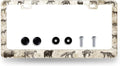Animals License Plate Frame Bear Deer Horse Tiger License Plate Holder Stainless Steel Funny Design with 2 Holes and Screws 12.3" x 6.3"