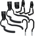 3-H Weed Eater Hanger 2 Pack,2 Garden Hose Holder,2 Screw in Hooks,Utility Weedeater Rack,Tool Hangers for Organizing and Hanging Weed Wacker,Leaf Blower,String Trimmer in Garden