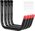 Heavy Duty Garage Storage Hooks,15Inch Jumbo Arm Kayak Wall Hangers 100 LB Capacity, Steel Canoe Rack for Outdoor or Indoor