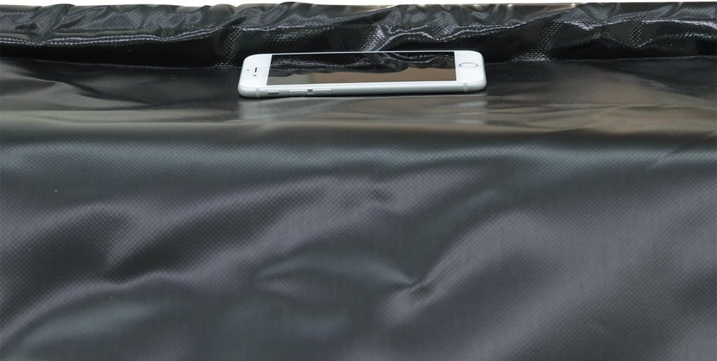 Garage Car Floor Mat Containment Garage Mat for Oil, Winter Snow, Mud, Rain - 7' 9" x 16', Black