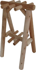 9-Place Freestanding Log Ski Rack Holder, Indoor & Outdoor Snowboard Racks, Standing Storage, Garage Racks for Snow Skis & Poles, Snowboard Rack Garage Storage Organizer - Unfinished + 15" Anchor Kit