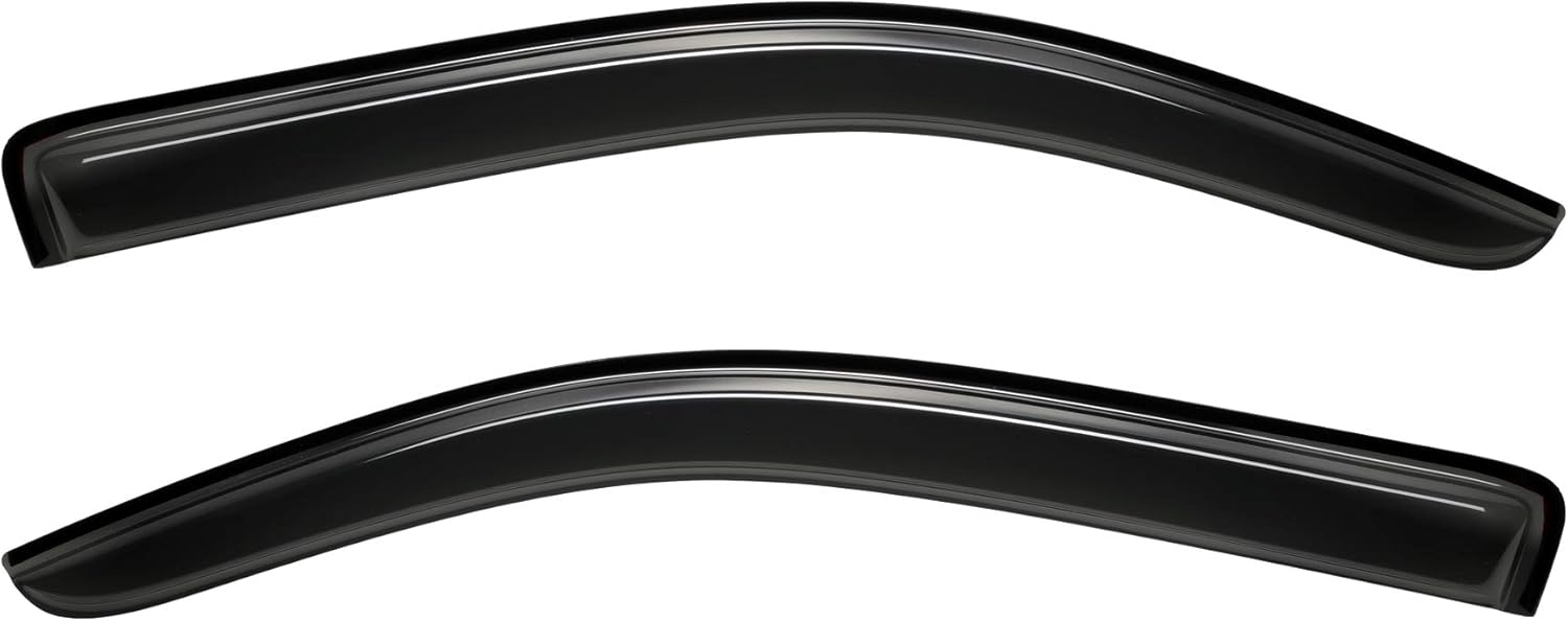 2pcs Outside Mount Style Dark Smoke Window Rain Guards Durable Side Wind Deflectors Window Visors Fit for 2000-2006 Toyota Tundra Standard Cab