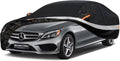 10 Layers Car Cover Custom Fit for Mercedes Benz C Class C250 C300 C43 C63 (1993-2025), Waterproof All Weather for Automobiles, Outdoor Full Cover Sun Dust Rain Protection with Cotton. Black