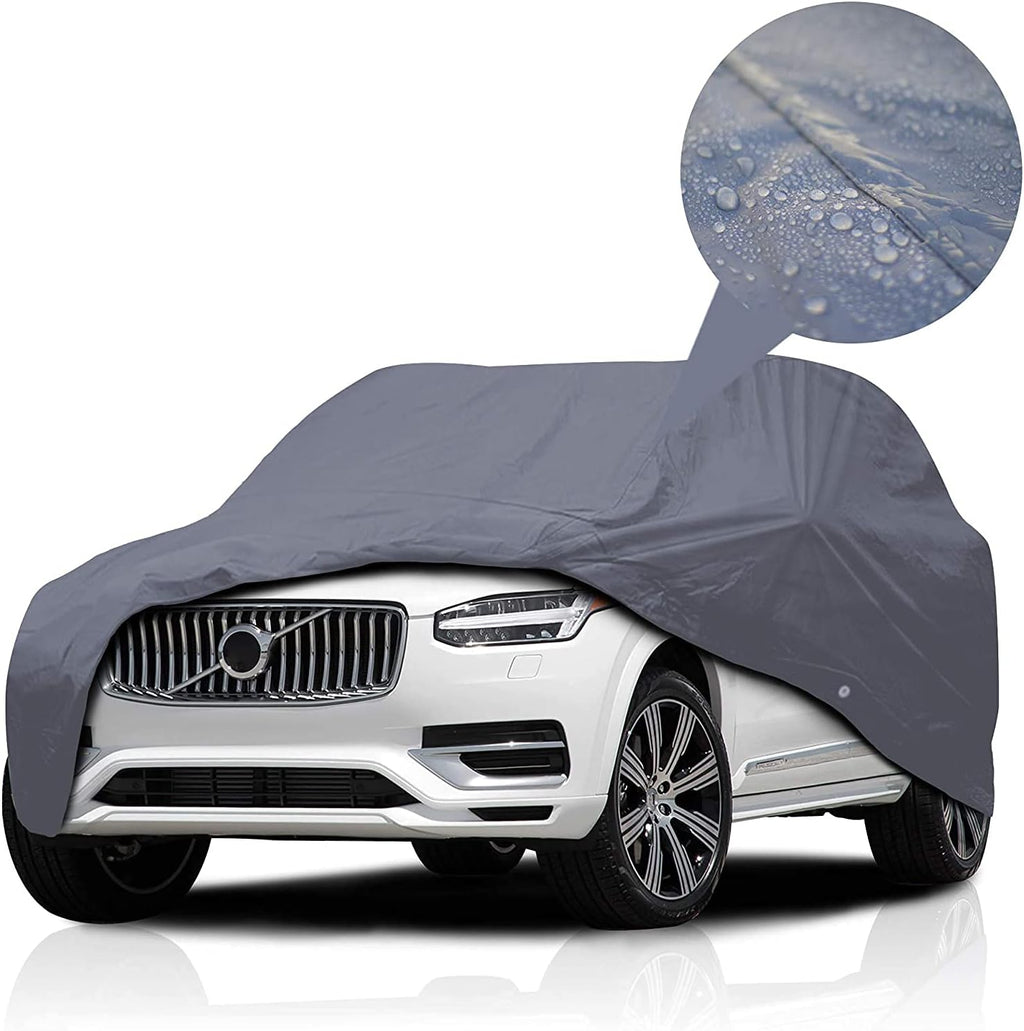 Supreme Full Car Cover – Semi Custom Fit Dustproof, Windproof, UV Protection, Breathable & Durable All-Weather Protection | Fits Volkswagen Touareg 2002-2018 SUV 4-Door 2nd Gen